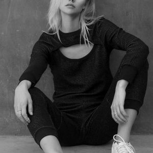 Koral activewear breach open front sweater large